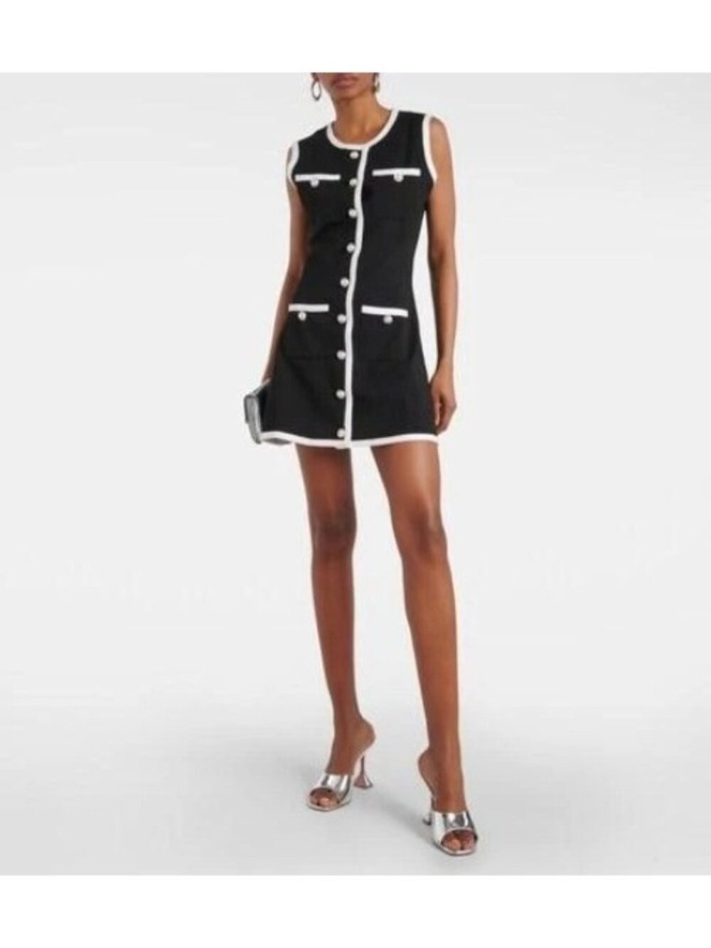 Same Los Angeles XS Grace Mini Knit Dress Black